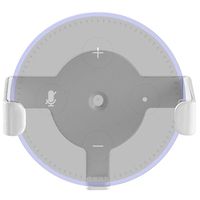 Metal Wall Mount Echo Dot 2nd Generation Holder Bracket Case Stand for Smart Home Speaker Assistant (SWM-EH-01W), White by WALI