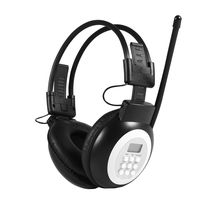 Mugast Foldable FM Radio Headphone, Over Ear HiFi Wireless/Wired Headset with Noise-Cancelling Function, Store 10 Radio Stations