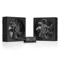 AC Infinity RACK ROOF FAN KIT, Quiet Dual-Fans with Speed Controller, for cooling AV, Home Theater, Network 19" Racks