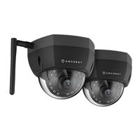 2 Pack Amcrest ProHD Fixed Outdoor 4-Megapixel (2688 x 1520P) Wi-Fi Vandal Dome IP Security Camera - IP67 Weatherproof, IK10 Vandal-Proof, 4MP (2688 x 1520P), IP4M-1028B (Black)