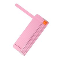 JIELISI 9" Paper Cutter, A5 Portable Scrapbooking Trimmer, Paper Trimmers, Pink