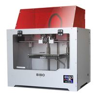 BIBO 3D Printer Dual Extruder Laser Engraving Sturdy Frame WiFi Touch Screen Cut Printing Time in Half Filament Detect Demountable Glass Bed