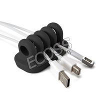 INTBUYING 2 Set Desktop Cable Management Cable Organizer Best Desk Cable Management System for Power Cords and Charging Accessory Cables Blue and White