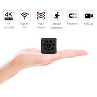 SZMDLX Mini WiFi Camera 4K/1080P HD Spy Hidden Camera Wireless Home Security Surveillance, Portable Nanny Cam Indoor/Outdoor Camcorder with Motion Detection Night Vision