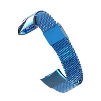 Bullker Compatible with Huawei Honor 4 Stainless Steel Wristband Replacement Watch Band Strap for Women Men - Blue