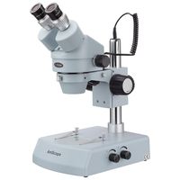 AmScope 7X-45X ESD-Safe Binocular Stereo Zoom Microscope with Dual Halogen Lights