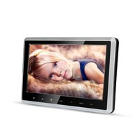 Car DVD Player for Kids 10.1 inch Wide Screen Ultra-Thin Headrest DVD Player Monitor with HDMI USB SD FM Remote for Long Road Trip in Car Entertainment (CLZ102D)