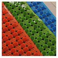 GHHZZQ Floor Mats Non-Slip Safety with Suction Cup Bathroom Bath Room Spa Area Rugs, 3 Colors, 0.4 cm Thick, 50x80cm (Color : Blue, Size : 50x80cm)