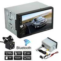 7" HD Touch screen Car Stereo Receiver, Lary intel Double 2 Din Car Stereo MP5 MP4 MP3 Player FM Radio Bluetooth USB AUX + Parking Camera