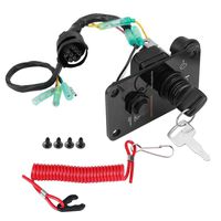 Single Key Switch Panel, 12V Single Key Switch Panel Assembly for Yamaha Outboard Yacht 704-82570-12-00