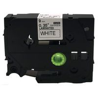 NEOUZA Black on White Label Tape Compatible for Brother TZ TZe 221 TZ-221 TZe-221 9mm P-Touch 8m 0.35" x 26.2'
