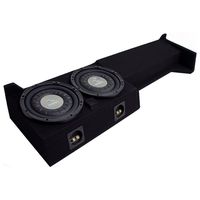 Compatible with 2005-2015 Nissan Frontier Crew Cab Truck Harmony F104 Dual 10" Sub Box Enclosure