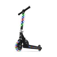 Jetson Jupiter Kick Scooter with LED Light-Up Deck, Stem, and Wheels, for Kids 5 and Up, One Size, Black