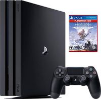 Newest Sony PlayStation 4 PS4 Pro 1TB SSD 4K HDR Gaming Console w/Game | 2160p Resolution | Wi-Fi | AMD Processor | HDMI | AMD Radeon Based Graphics | Include：Horizon Zero Dawn Complete Edition Hits