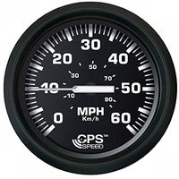 Faria 32816 Euro Speedometer Gauge 60 MPH GPS Studded-4"
