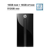 HP Pavilion 2019 460 Premium Desktop (Intel Dual-Core i7-7700T 2.9 GHz up to 3.8 GHz, 16GB RAM+16GB Optane RAM, 512GB SSD, DVD, WiFi, Bluetooth, HDMI, Keyboard, Mouse, Win10 Home)