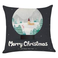 Indexshop Merry Christmas Theme Decorative Pillow Covers, Colorful Decorative Couch Throw Pillow Cases, Festive Home Decor Cushion Covers, Fits 18 x 18 Pillows (E)