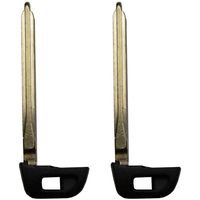 qualitykeylessplus Two Emergency Smart Key Fob Blade Replacement Inserts for Toyota with Free KEYTAG