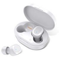 HolyHigh Wireless Earbuds Bluetooth 5.0 Headphones Hi-Fi Stereo Sound Earphones with Lightweight Portable Charging Case Built-in Mic for iPhone Android (White)