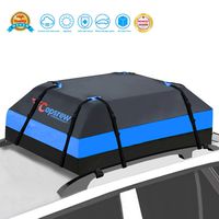 Copsrew 20 Cubic ft Car Roof Bag Top Carrier Cargo Storage Rooftop Luggage Waterproof Soft Box Luggage Outdoor Water Resistant for Car with Racks,Travel Touring,Cars,Vans, Suvs (Blue)