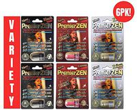 PremierZen 6 Pack Variety - Male Performance Enhancement Pill - Plus, Extreme, Platinum