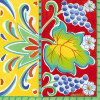 Set of 2,Cocktail Size Paper Napkin,Portofino