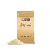 Pure Organic Ingredients Natural Decorative Sand (2 lbs), Real Sand for Use in Crafts, Decor, Vase Filler, and More!