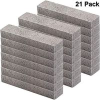 Tanlee 21 Pack Pumice Stone for Cleaning Pumice Stick Cleaning Brick Block Pumice Scouring Pad Grill Cleaning Brick for Removing Stains of Toilet Bowl, Bath, Household, Kitchen, Pool, 5.9 x 1.4 x 0.9