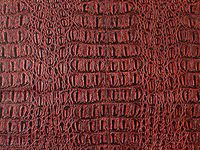 Vinyl Crocodile Gator Metallic Wine Fake Leather Upholstery Fabric by The Yard
