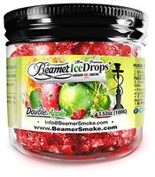 Double Apple 100G Ultra Premium Beamer Ice Drops Hookah Shisha Smoking Gel. Each Bowl Lasts 2-4 Hours! USA Made, Huge Clouds, Amazing Taste! Better Taste & Clouds Than Tobacco!