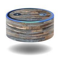 MightySkins Skin Compatible with Amazon Echo Dot - Gray Wood | Protective, Durable, and Unique Vinyl Decal wrap Cover | Easy to Apply, Remove, and Change Styles | Made in The USA