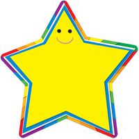 Carson Dellosa - Star Colorful Cut-Outs, Classroom Décor, 36 Pieces
