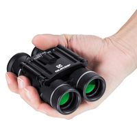 QUNSE 10x25 Binoculars for Adults Kids, Compact & Lightweight Binoculars with HD Clear View Fit for Outdoor Activities & Opera (Antiskid Style-1)