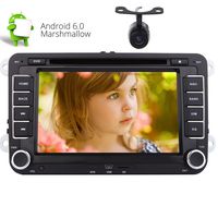 7 inch Android 6.0 Head Unit Double Din Car Stereo for Jetta Golf Passat EOS Support GPS Sat Nav Phone Link Car Radio Bluetooth 4G/3G WiFi DVR CAM-in OBD2 Capacitive Multi-Touchscreen Can-Bus Car DVD