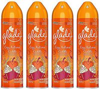 Glade Air Freshener Spray - Limited Edition - Holiday Collection 2018 - Cozy Autumn Cuddle - Net Wt. 8 OZ (227 g) Per Can - Pack of 4 Cans
