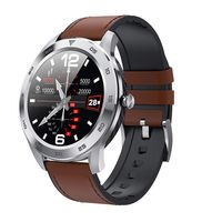 BAIYI Smart Watch Men with Round Touch Screen Smartwatch Waterproof IP68 for Android iOS,A