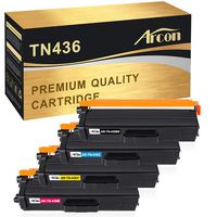 Arcon Compatible Toner Cartridge Replacement for Brother TN436 TN-436 TN436BK TN436C TN436M TN436Y Brother MFC-L8900CDW HL-L8360CDW HL-L8360CDWT HL-L9310CDW MFC-L9570CDW L8900CDW L8360CDW Printer Ink