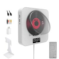 KECAG DVD/CD Player with Bluetooth Dual Speakers,Wall Mountable DVD Player Portable with HDMI Full-HD 1080P Output for TV,AV USB Port FM Radio Remote Control 3.5mm AUX Line in/Out Sleep Timer,White