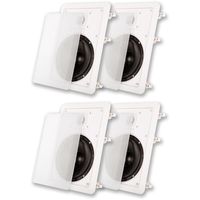 Acoustic Audio MT6 In Wall 6.5" Speaker 2 Pair Pack 2 Way Home Theater 1000 Watt MT6-2PR