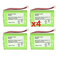 4 Fenzer Rechargeable Cordless Phone Batteries for Uniden BT-930 BT930 Cordless Telephone Battery Replacement Packs