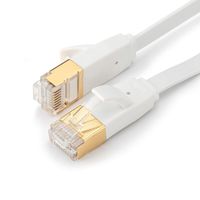 ARLTTH Cat 6 Flat Ethernet Cable 50ft White, Internet Cable Network LAN Patch Cord with Rj45 Connectors, Faster Than Cat5e Cat5 for Ps4,Xbox,Router,Modem,Network Switch (15Meter)