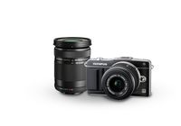 Olympus E-PM2 16MP Mirrorless Digital Camera with 14-42mm and 40-150mm Two Lens Kit (Old Model)
