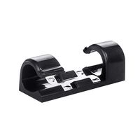 Cable Clips - Cord Organizer - Cable Management - Wire Holder System - Self Adhesive Cord Holders-6 Pack Adhesive Cord Hooks - Home, Office, Cubicle, Car, Nightstand, Desk Accessories for Organizing