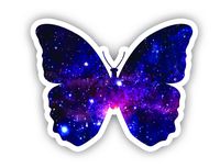 Butterfly Sticker Galaxy Collection - Laptop Stickers - 2.5" Vinyl Decal - Laptop, Phone, Tablet Vinyl Decal Sticker