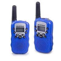 KangRuiZhe Kids Walkie Talkies Mini Two Way Radios for Boys Girls Children UHF 462-467MHz Frquency 22 Channels - 1 Pair Blue