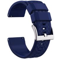 22mm Silicone Watch Bands Compatible with Samsung Gear S3 Classic Watch Quick Release Rubber Watch Bands for Men