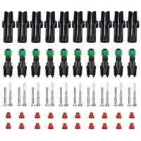 MUYI 10 Kit 1 Pin Way Waterproof Electrical Connector 1.5mm Series Terminals Heat Shrink