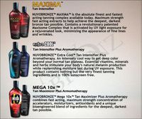 NuvOBronze Mega 10x Maximizer Plus Aromatherapy 8 Oz