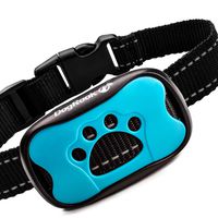 DogRook Bark Collar - Humane, No Shock Training Collar - Action Without Remote - Vibration & Sound Care Modes - for Small, Medium, Large Dogs Breeds - No Harm Deterrent Reflective Vibrating Control