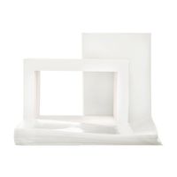 Pack of 100 5" x 7" Inch Pre-Cut White Picture Mats Mattes for Photo + Backing + Bags (5 x 7 100-Pack Complete Set)